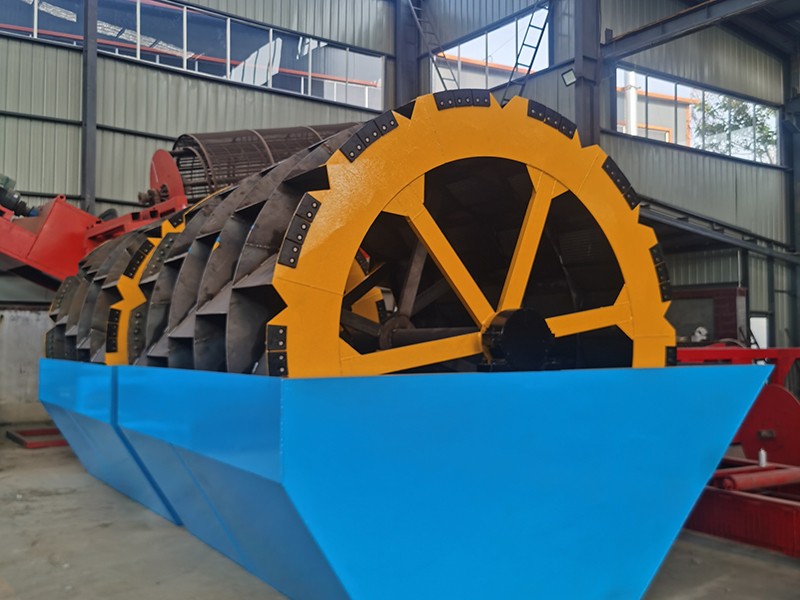 Wheel sand washer